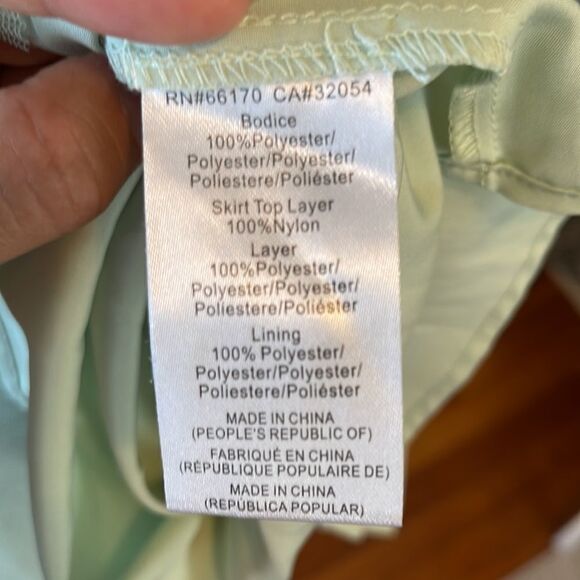 Anthropologie - Tulle Bow-tie Midi Dress In Green - Picture 6 of 6